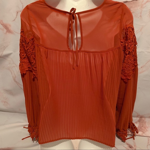 Lulumari Burnt orange Long sleeve blouse - Picture 6 of 8